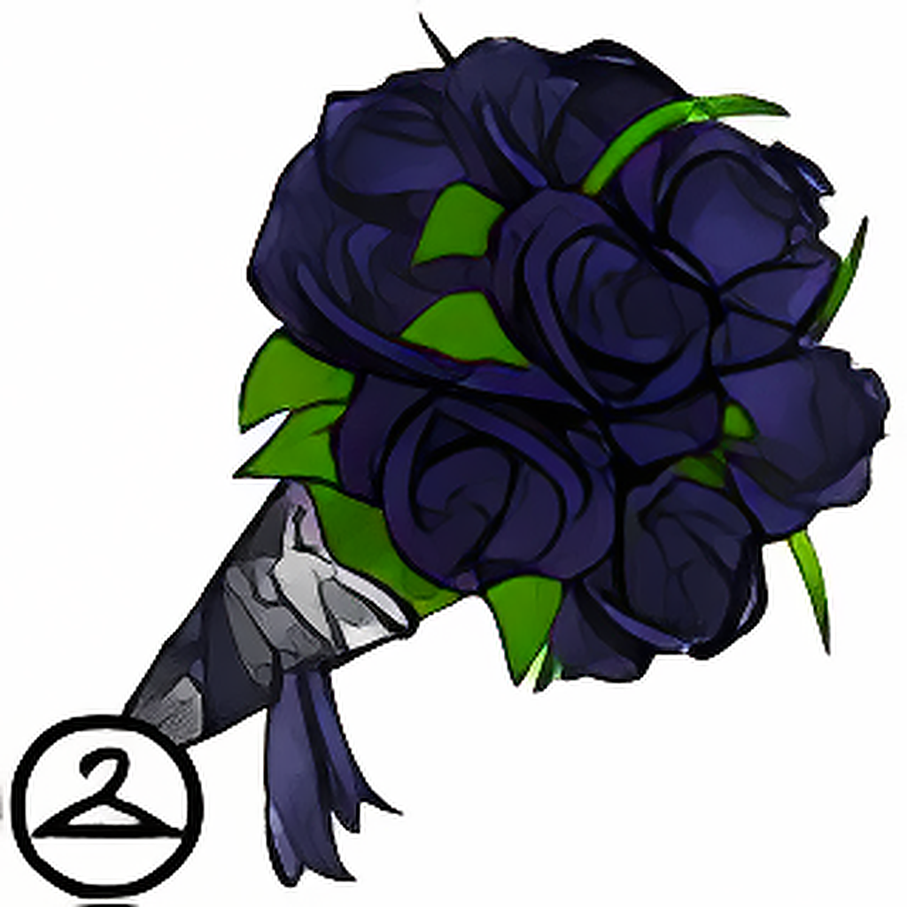 Gothic Black Rose Bouquet