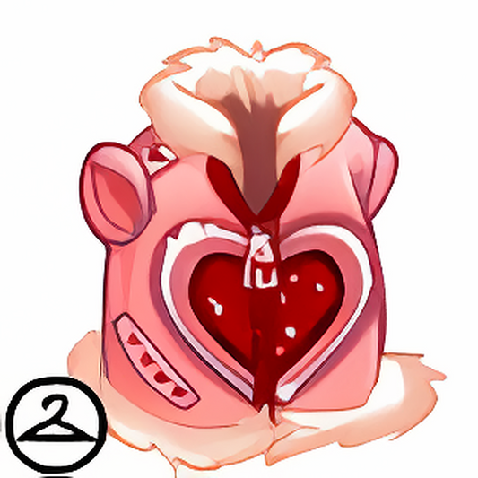 Valentine Heart Pouffy Vest