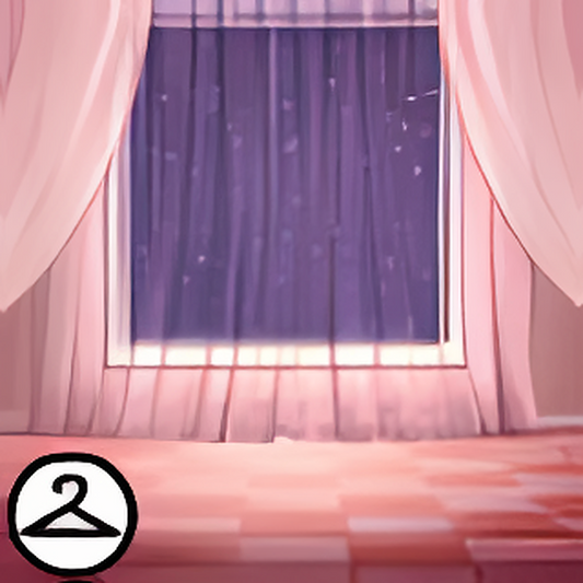 Dyeworks Pink:  Window with Twinkling Lights Background Item