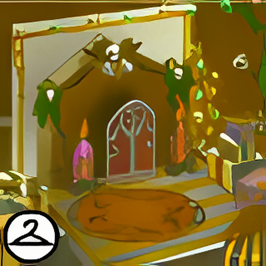 Dyeworks Yellow: Pop-Up Gothic Holiday Card Background
