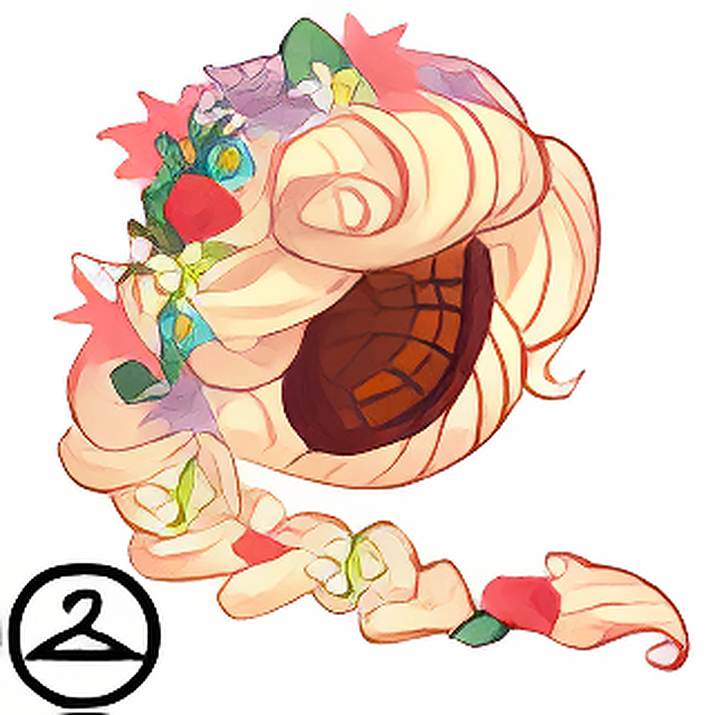 Braided Flower Wig