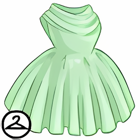 Dyeworks Green: Mutant Pink Ruffle Dress