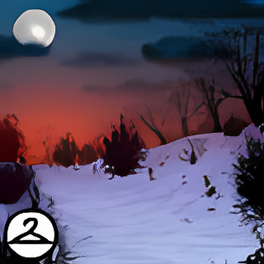 Winter Moon Background