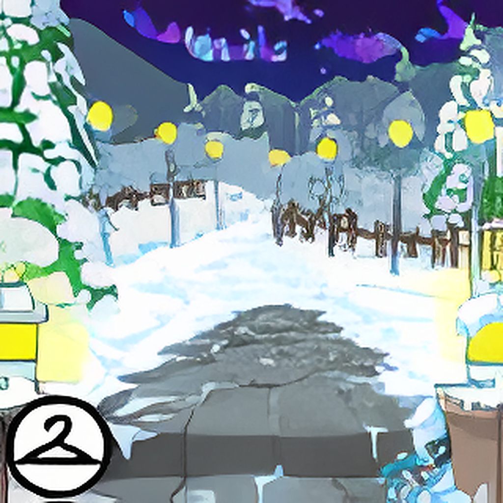 New Years at the Winter Starlight Background