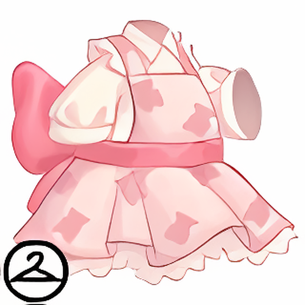 Dyeworks Pink: Teddy-Printed Dress
