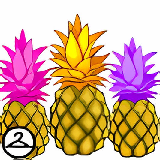 Coloured Pineapple Foreground