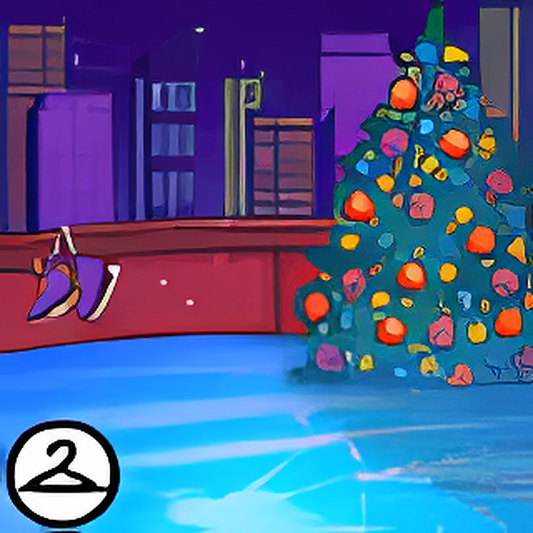 Rooftop Ice Rink Background