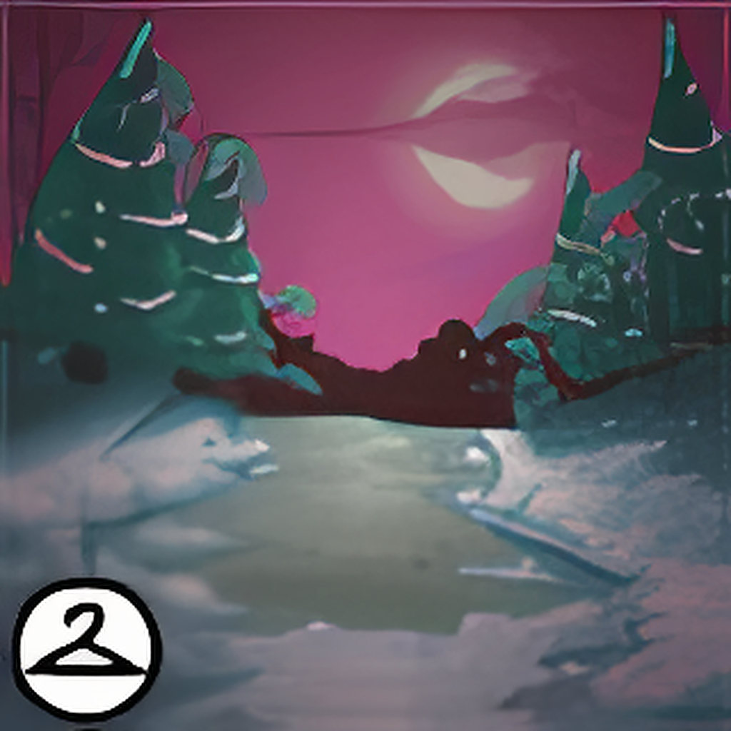 Cold Winter Night Background