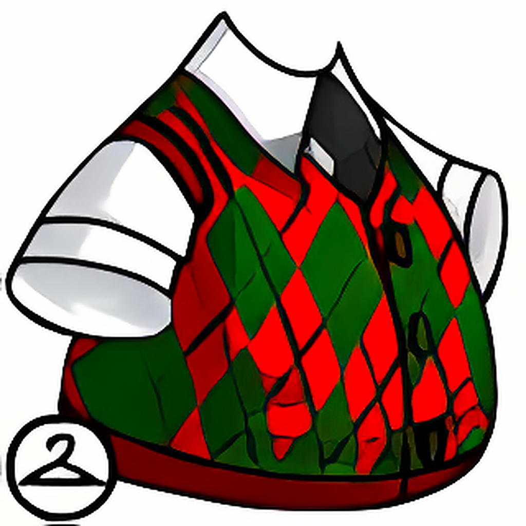 Dress Shirt with Holiday Vest