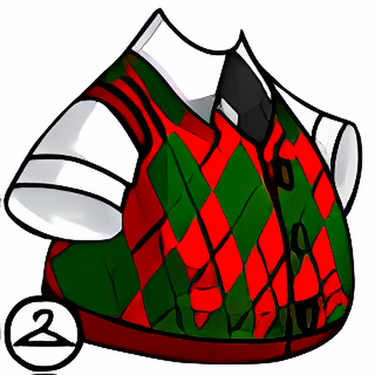 Dress Shirt with Holiday Vest