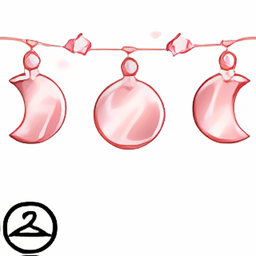Dyeworks Rose Gold: Moon Phases Garland