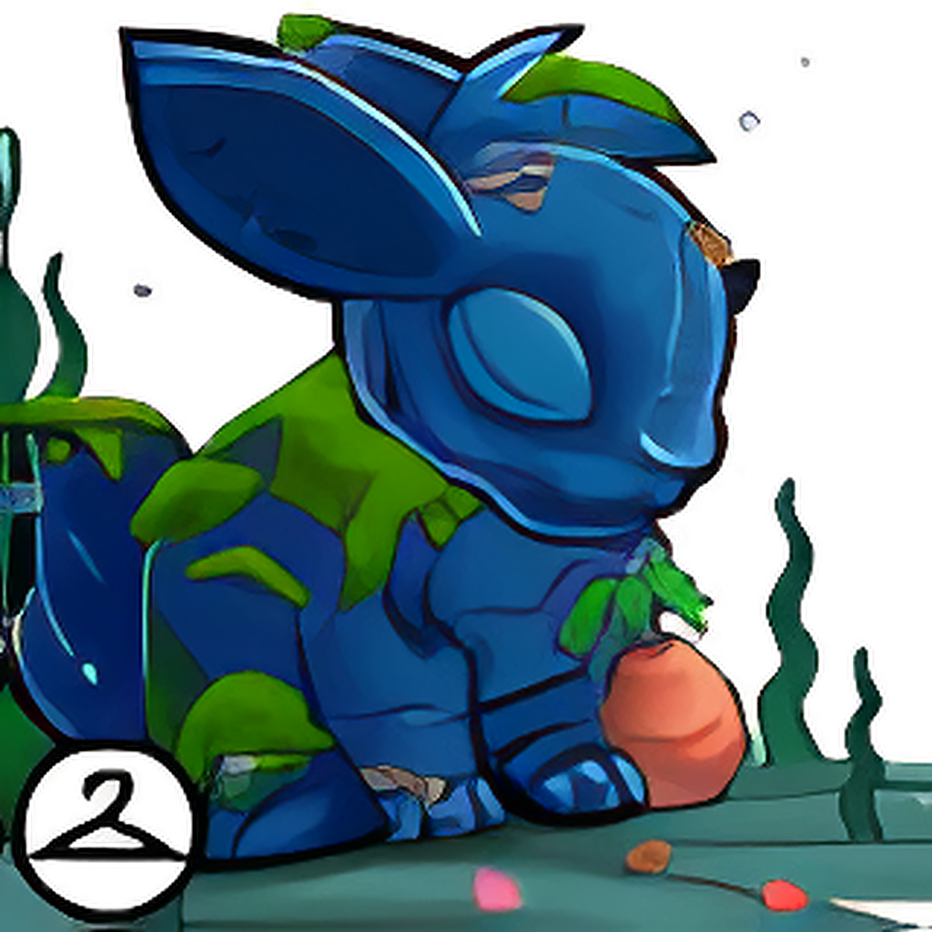 Dyeworks Blue: Underwater Easter Statue