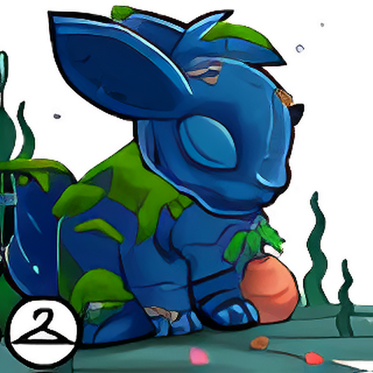 Dyeworks Blue: Underwater Easter Statue