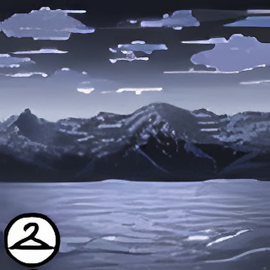 Dyeworks Black: Snowy Mountaintop Background