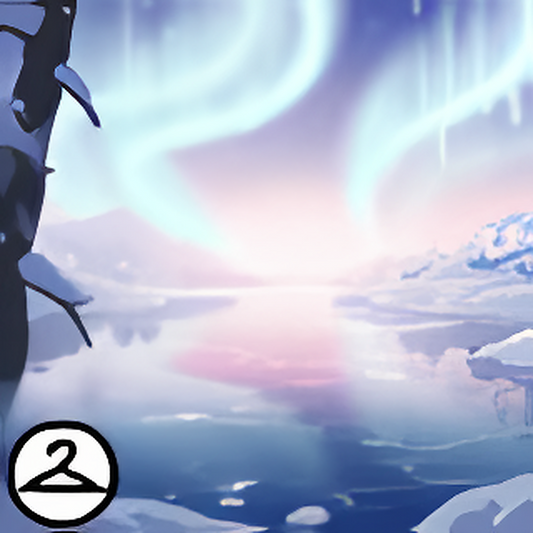 Scenic Winter Lights Background