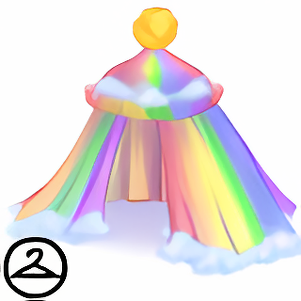 Dazzling Rainbow Tent