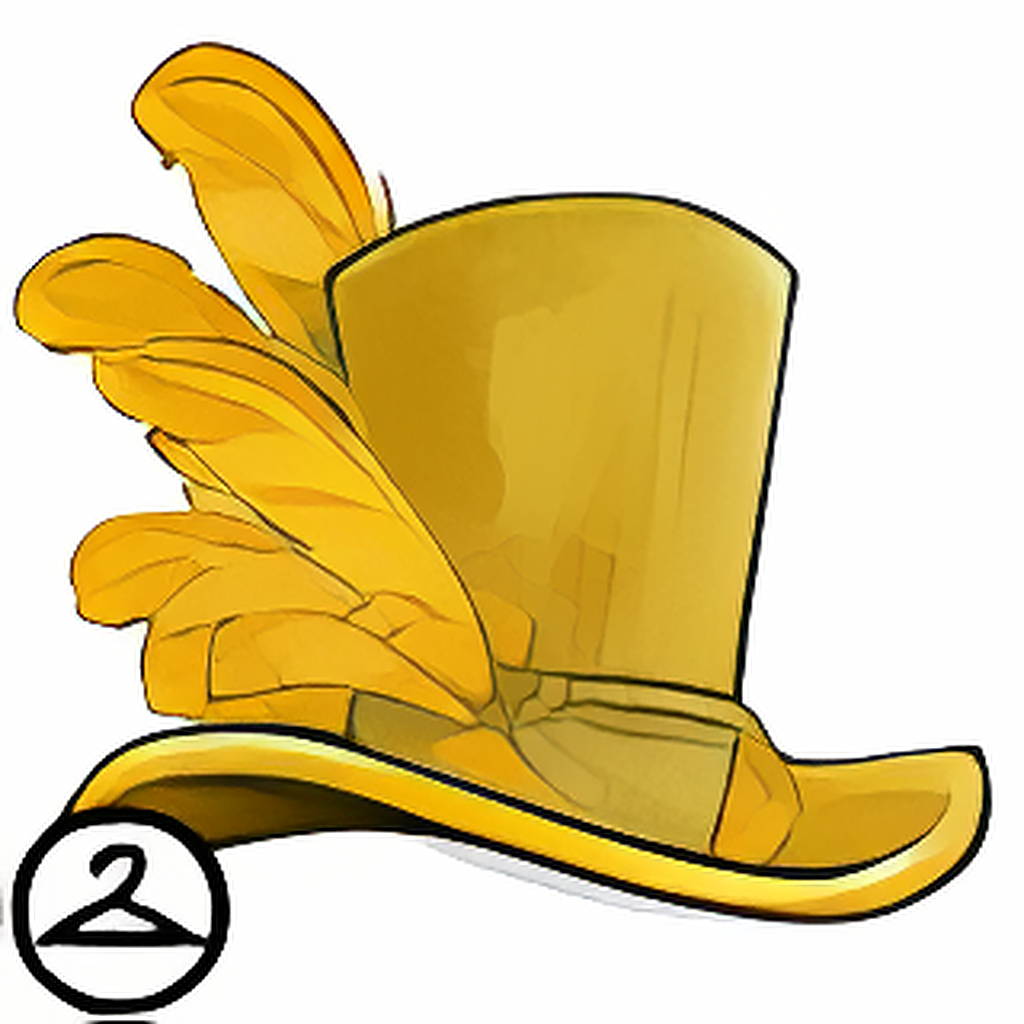 Gold Sequin Top Hat