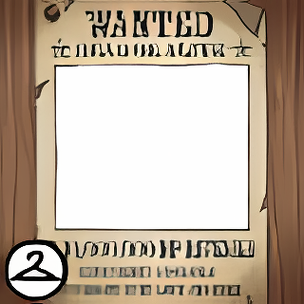Wanted Poster Frame