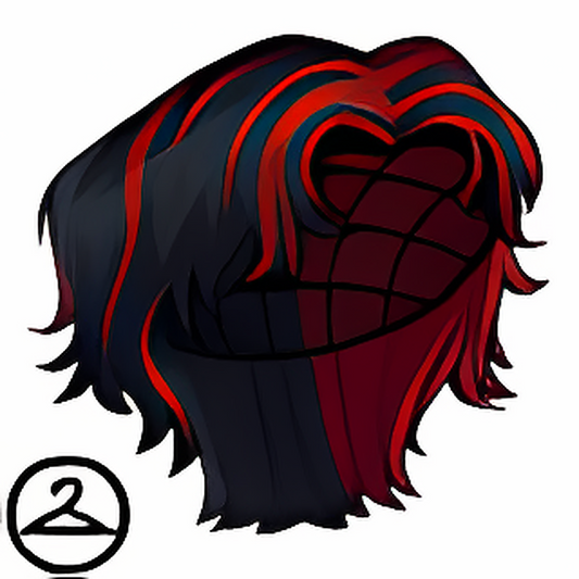 Short Black and Cherry Wig