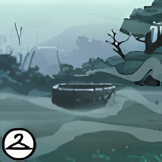 Foggy Well Background
