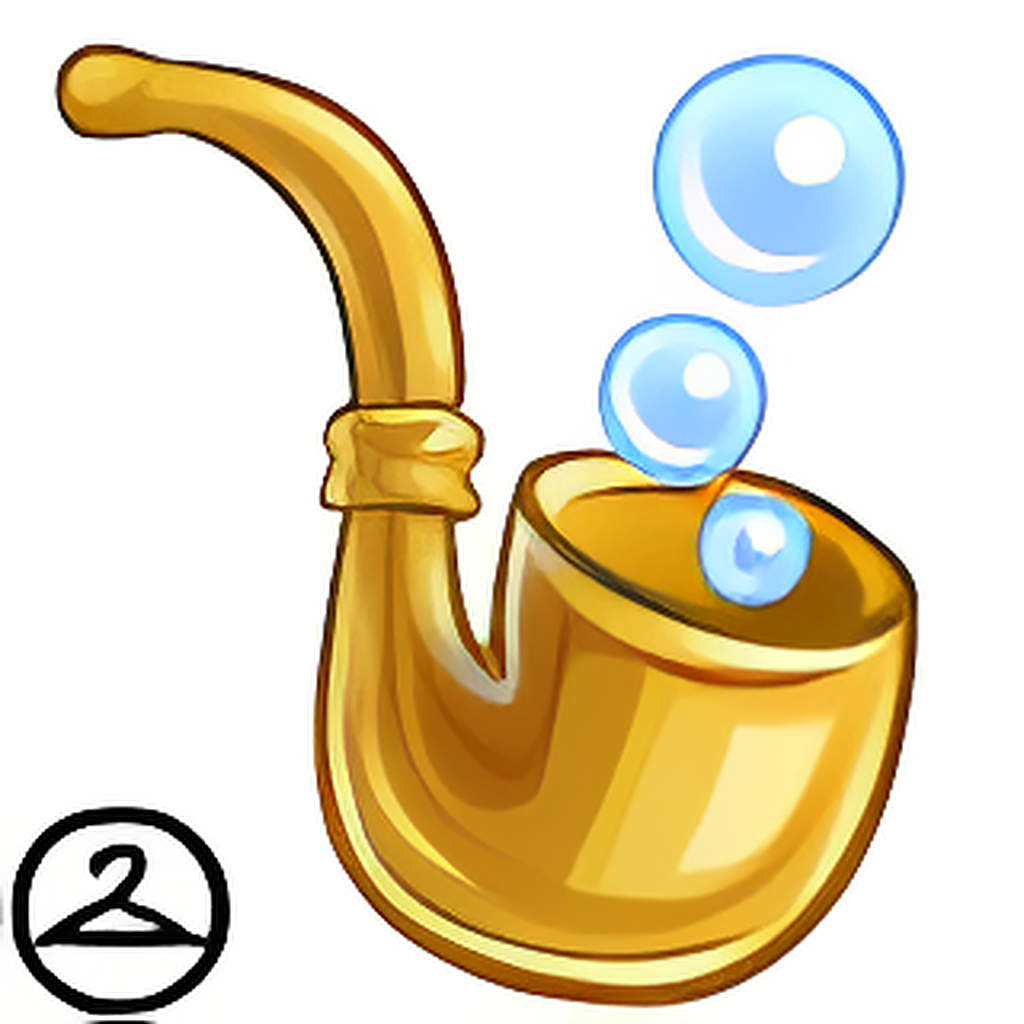 Gold Bubble Pipe