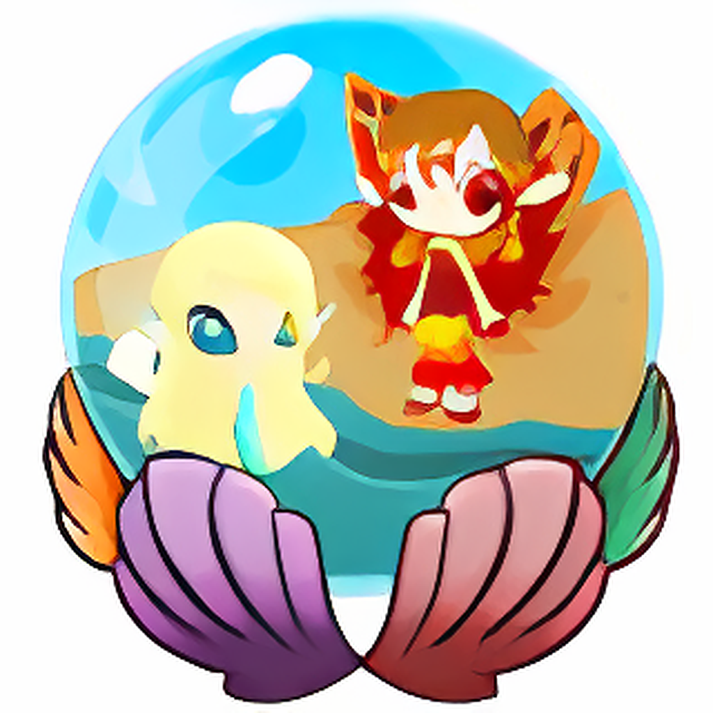 Luxury Beach Scene Faerie Snowglobe