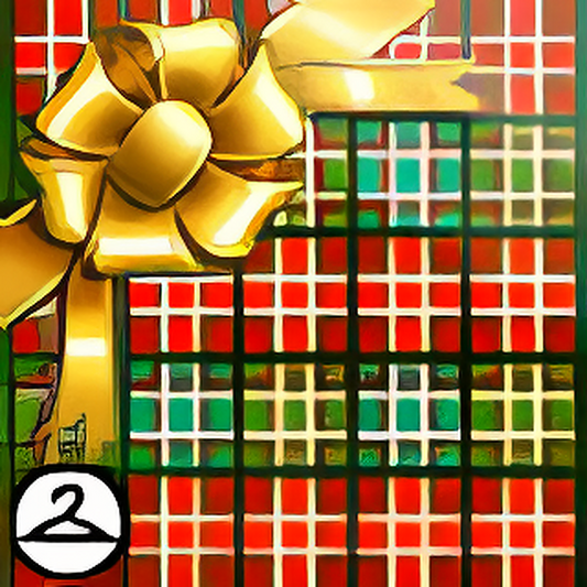 Christmas Wrapping with a Bow Background