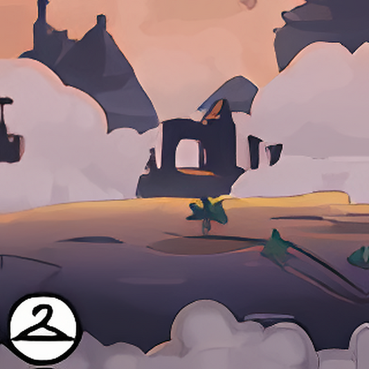 Ancient Mountain and Cloud Background