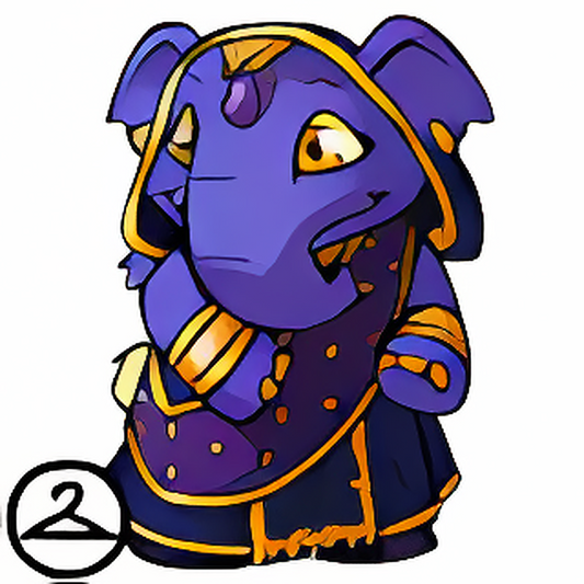 Prismatic Dusk: Nostalgic Royalgirl Elephante
