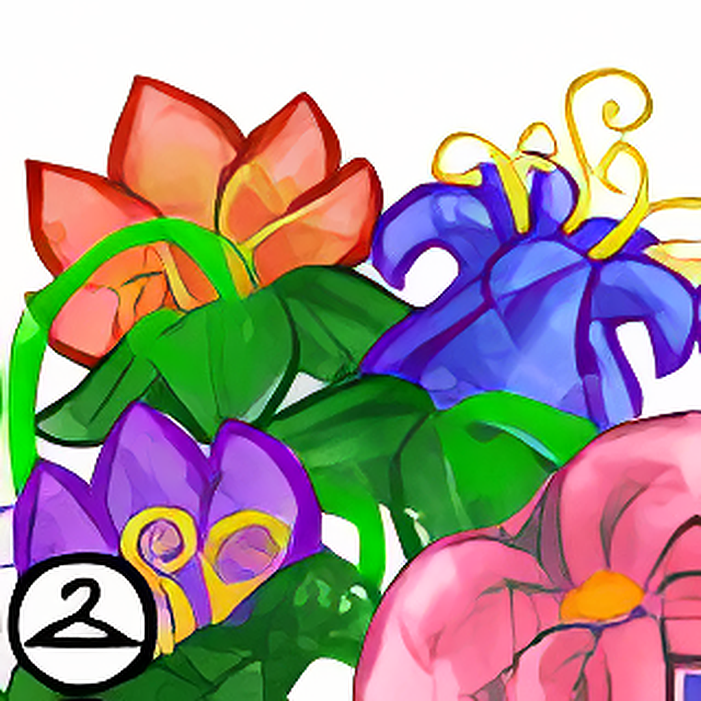 Crayon Flower Foreground