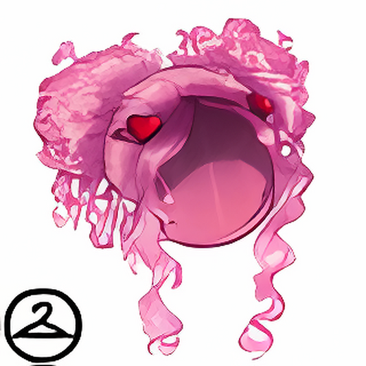 Lovely Pink Buns Wig