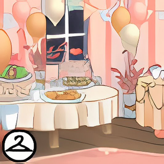 Dyeworks Peach & Cream: Pastel Christmas Cookie Party Background