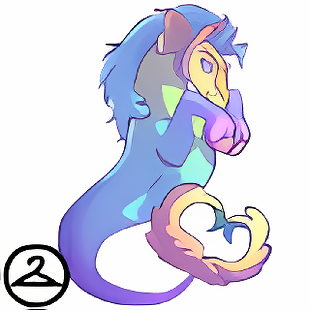 Prismatic Pastel: Adoring Rainbow Peophin