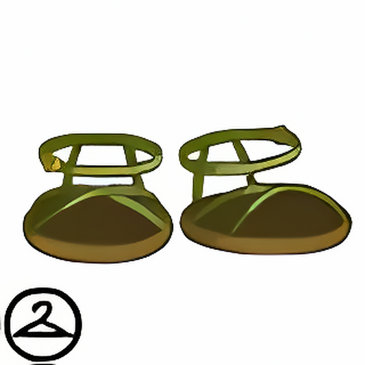 Green Strappy Sandals