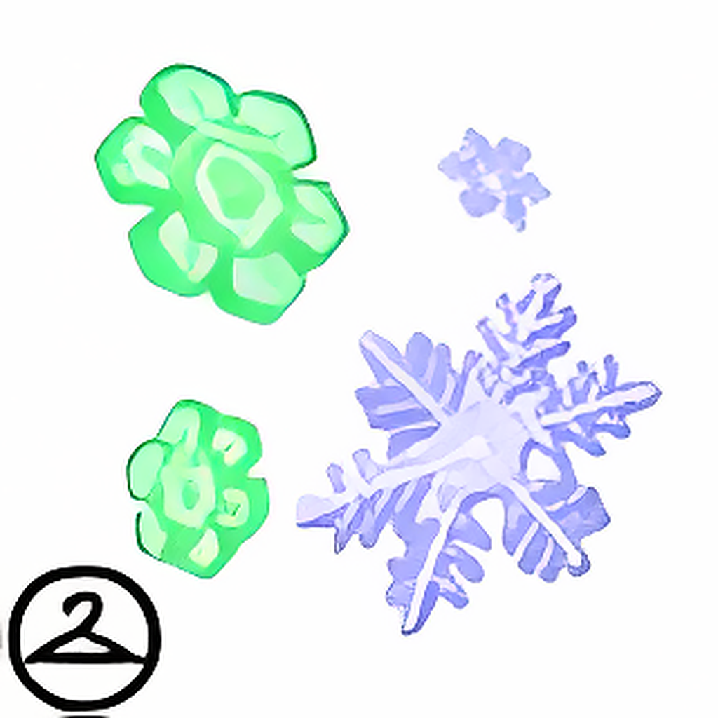 Dyeworks Green: Snowflake Shower