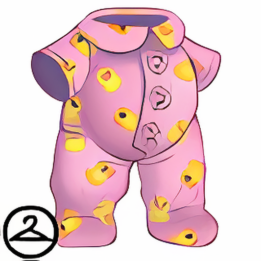 Dyeworks Pink: Baby Rubber Ducky Pajamas