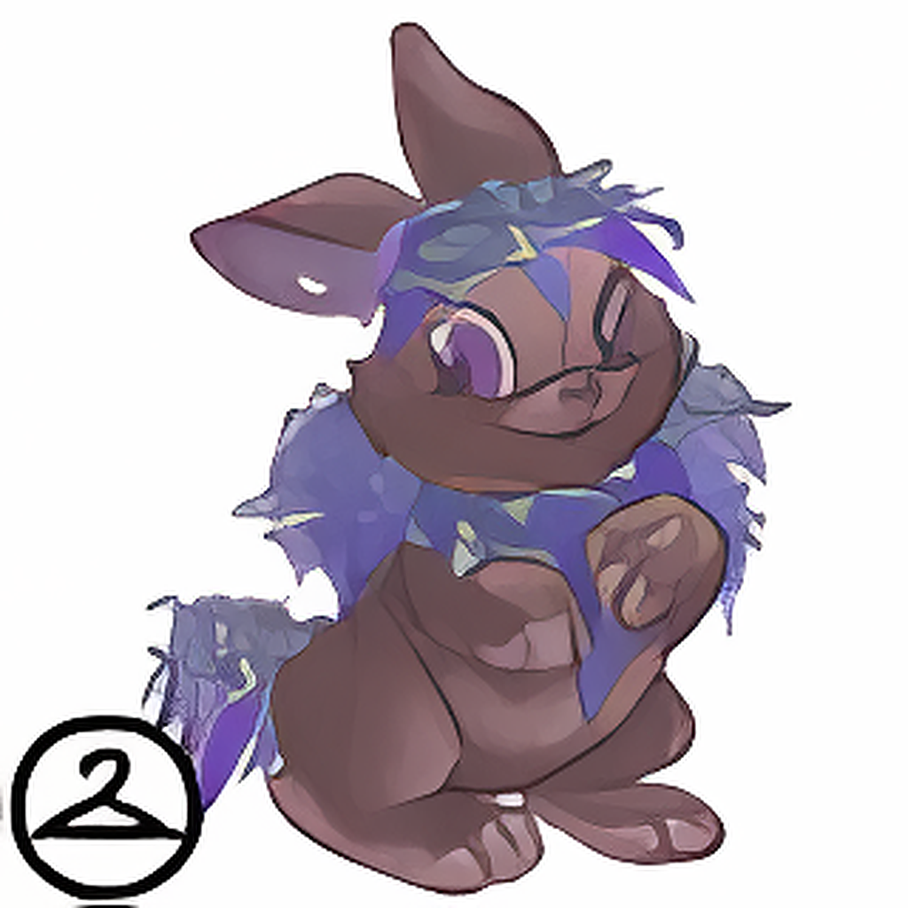 Prismatic Wisteria: Blooming Woodland Cybunny