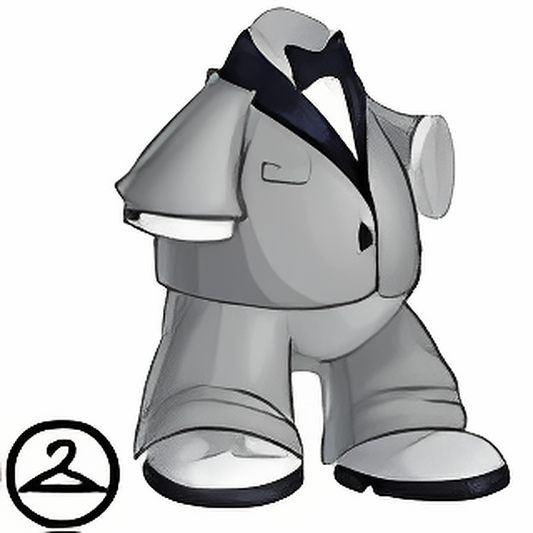 25th Anniversary Silver Tuxedo Outfit