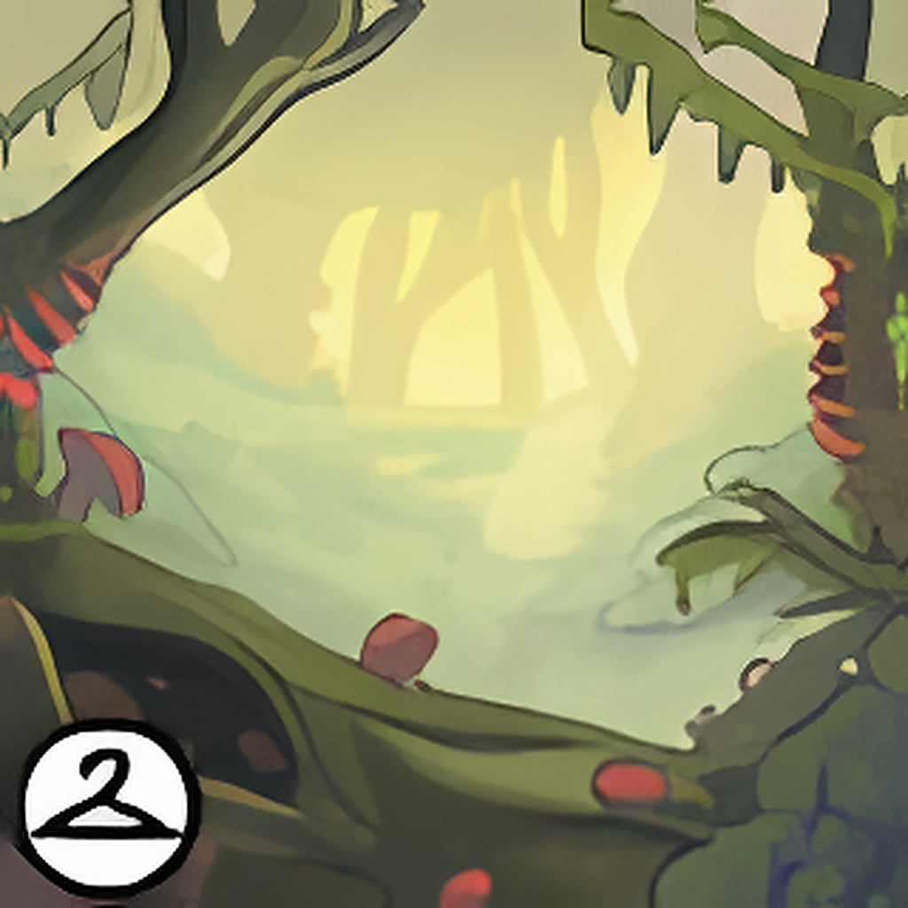 Whimsical Wondering Forest Background