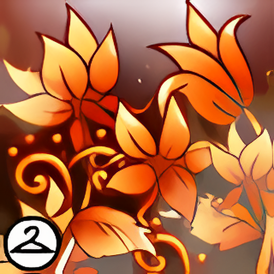 Fiery Flower Foreground