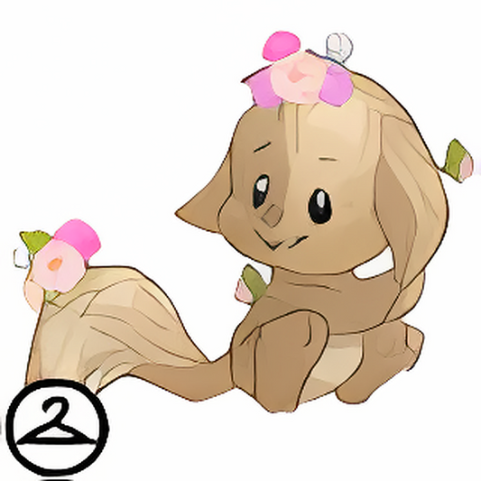 Prismatic Peony: Blooming Woodland Kacheek