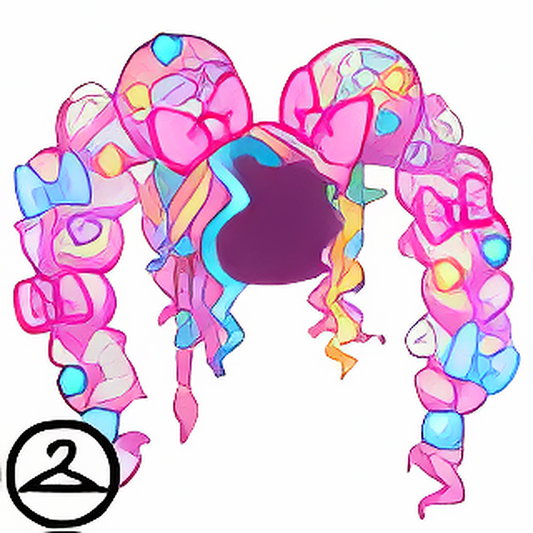 Kawaii Rainbow Pastel Pigtails Wig