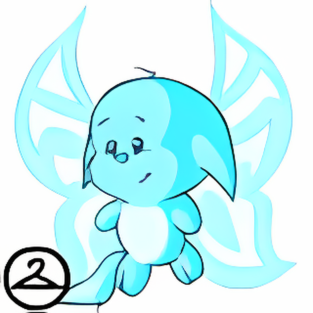 Prismatic Cyan: Nostalgic Faerie Kacheek