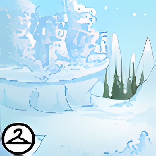 Impressive Snow Sculpture Background