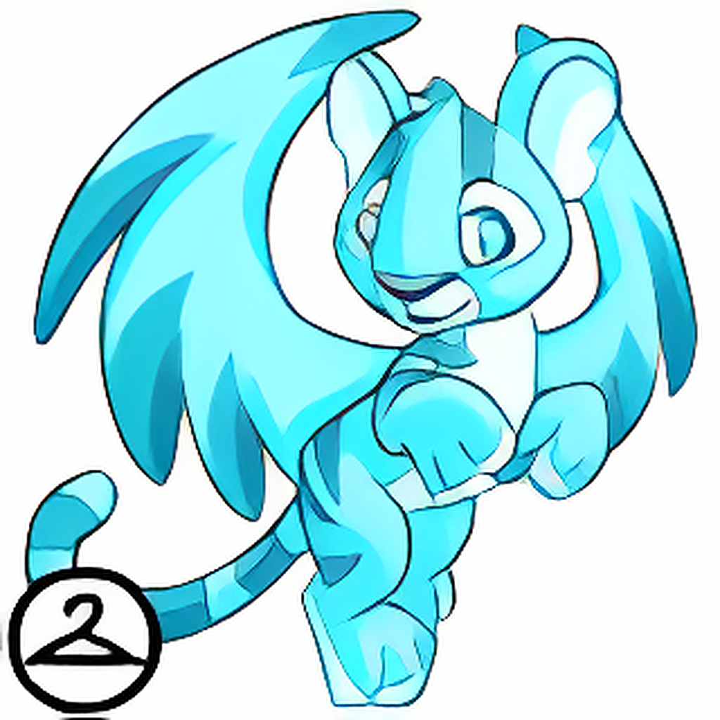 Prismatic Cyan: Nostalgic Faerie Kougra