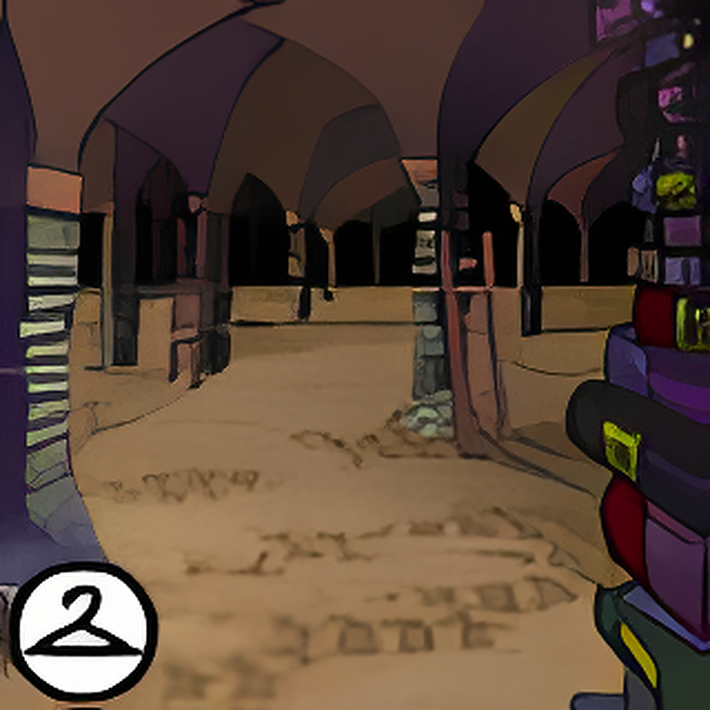 Underground Tunnel of Books Background
