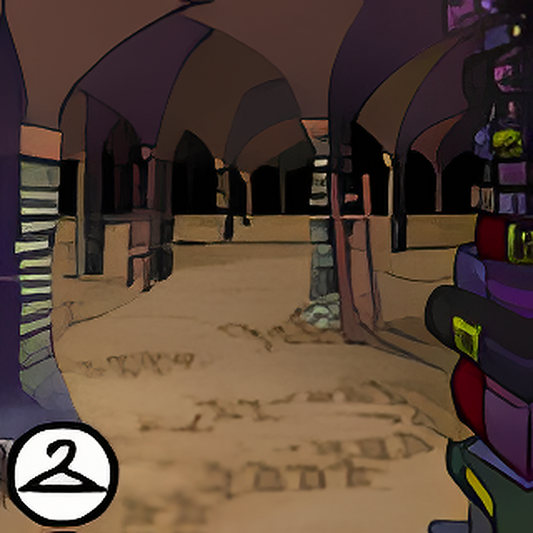Underground Tunnel of Books Background