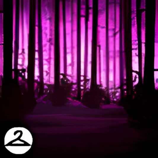 Dark Burning Forest Background
