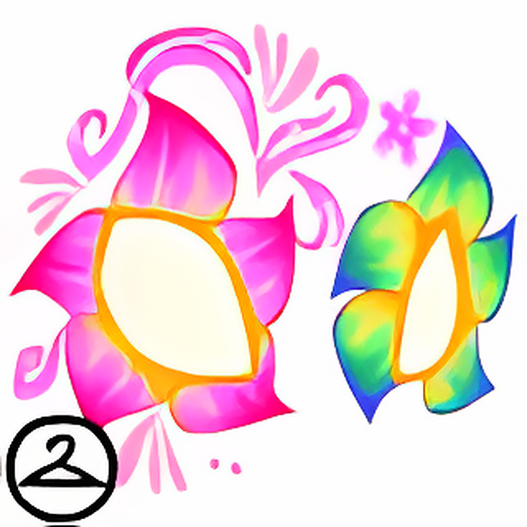 Tropical Flower Face Paint