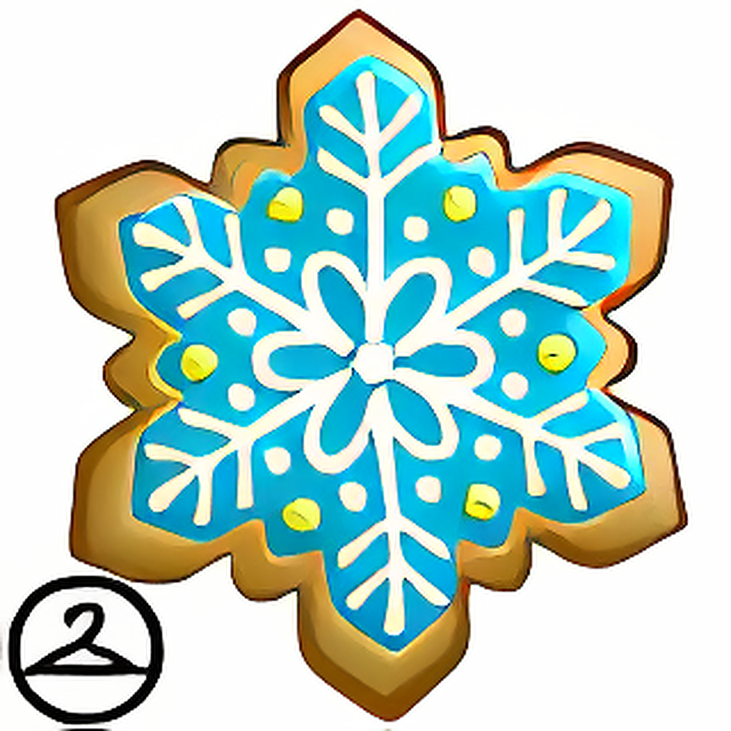 Handheld Snowflake Cookie